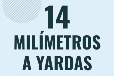 Profesor en pizarra explicando cuanto es 14 milimetros en yardas o como pasar de 14 mm a yd
