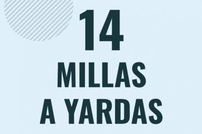Profesor en pizarra explicando cuanto es 14 millas en yardas o como pasar de 14 mi a yd