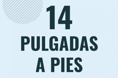 Profesor en pizarra explicando cuanto es 14 pulgadas en pies o como pasar de 14 in a ft