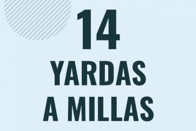 Profesor en pizarra explicando cuanto es 14 yardas en millas o como pasar de 14 yd a mi