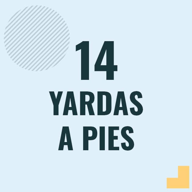 Conversión de 14 yardas a pies Profesor en pizarra explicando cuanto es 14 yardas en pies o como pasar de 14 yd a ft