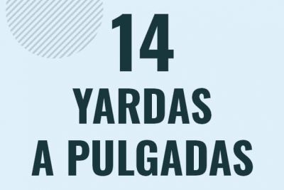 Profesor en pizarra explicando cuanto es 14 yardas en pulgadas o como pasar de 14 yd a in