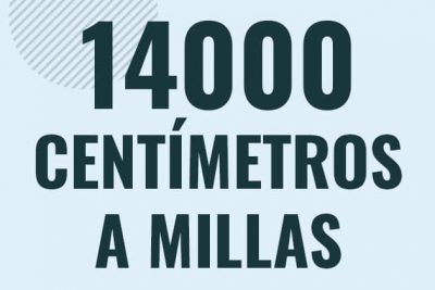 Profesor en pizarra explicando cuanto es 14000 centimetros en millas o como pasar de 14000 cm a mi