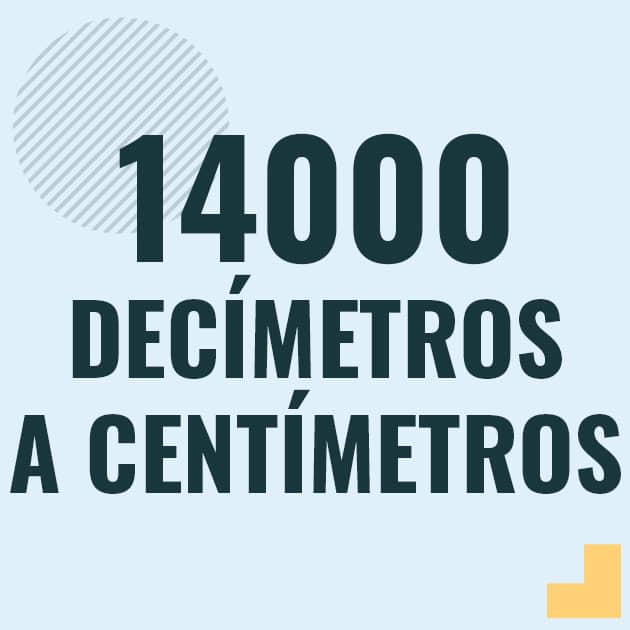 Conversión de 14000 decimetros a centimetros Profesor en pizarra explicando cuanto es 14000 decimetros en centimetros o como pasar de 14000 dm a cm