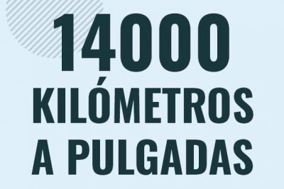Profesor en pizarra explicando cuanto es 14000 kilometros en pulgadas o como pasar de 14000 km a in