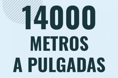 Profesor en pizarra explicando cuanto es 14000 metros en pulgadas o como pasar de 14000 m a in