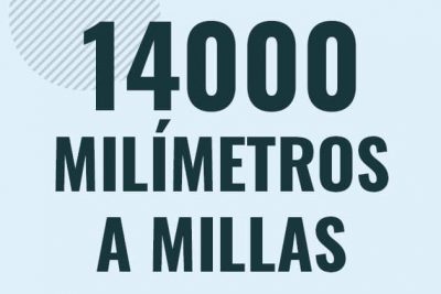 Profesor en pizarra explicando cuanto es 14000 milimetros en millas o como pasar de 14000 mm a mi