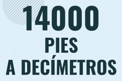 Profesor en pizarra explicando cuanto es 14000 pies en decimetros o como pasar de 14000 ft a dm