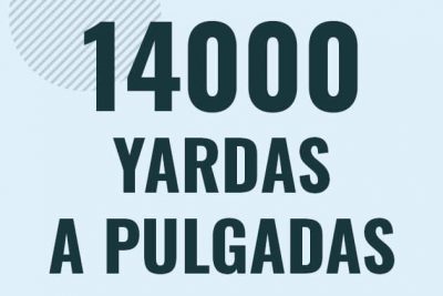 Profesor en pizarra explicando cuanto es 14000 yardas en pulgadas o como pasar de 14000 yd a in