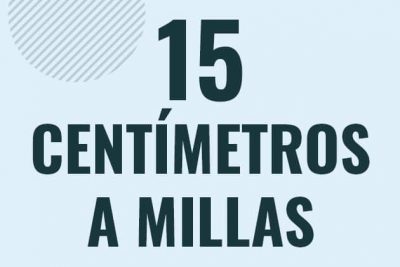 Profesor en pizarra explicando cuanto es 15 centimetros en millas o como pasar de 15 cm a mi