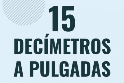 Profesor en pizarra explicando cuanto es 15 decimetros en pulgadas o como pasar de 15 dm a in