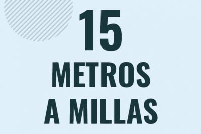 Profesor en pizarra explicando cuanto es 15 metros en millas o como pasar de 15 m a mi