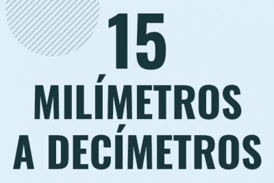 Profesor en pizarra explicando cuanto es 15 milimetros en decimetros o como pasar de 15 mm a dm