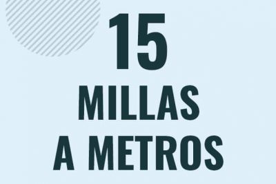 Profesor en pizarra explicando cuanto es 15 millas en metros o como pasar de 15 mi a m