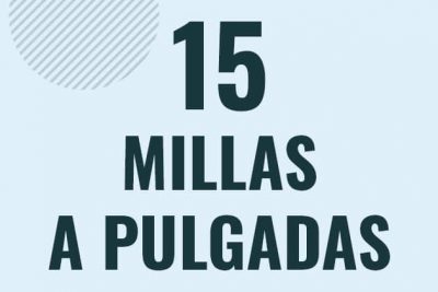 Profesor en pizarra explicando cuanto es 15 millas en pulgadas o como pasar de 15 mi a in