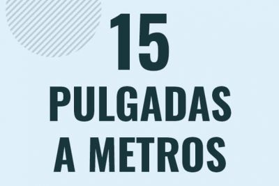 Profesor en pizarra explicando cuanto es 15 pulgadas en metros o como pasar de 15 in a m