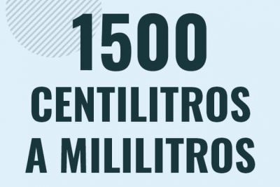 Profesor en pizarra explicando cuanto es 1500 centilitros en mililitros o como pasar de 1500 cl a ml