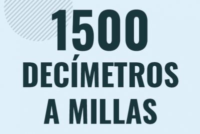 Profesor en pizarra explicando cuanto es 1500 decimetros en millas o como pasar de 1500 dm a mi