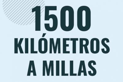 Profesor en pizarra explicando cuanto es 1500 kilometros en millas o como pasar de 1500 km a mi