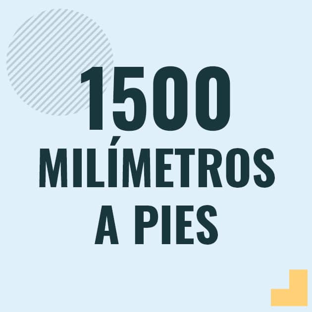 Conversión de 1500 milimetros a pies Profesor en pizarra explicando cuanto es 1500 milimetros en pies o como pasar de 1500 mm a ft