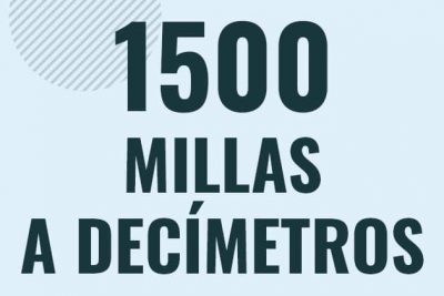 Profesor en pizarra explicando cuanto es 1500 millas en decimetros o como pasar de 1500 mi a dm