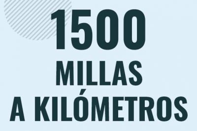 Profesor en pizarra explicando cuanto es 1500 millas en kilometros o como pasar de 1500 mi a km