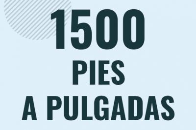 Profesor en pizarra explicando cuanto es 1500 pies en pulgadas o como pasar de 1500 ft a in