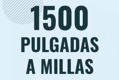 Profesor en pizarra explicando cuanto es 1500 pulgadas en millas o como pasar de 1500 in a mi