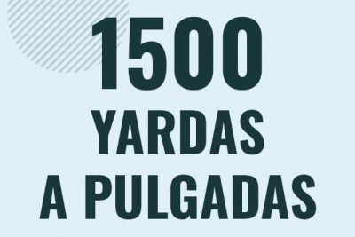 Profesor en pizarra explicando cuanto es 1500 yardas en pulgadas o como pasar de 1500 yd a in