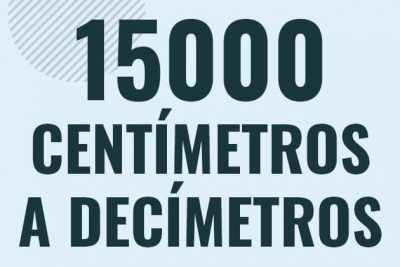 Profesor en pizarra explicando cuanto es 15000 centimetros en decimetros o como pasar de 15000 cm a dm