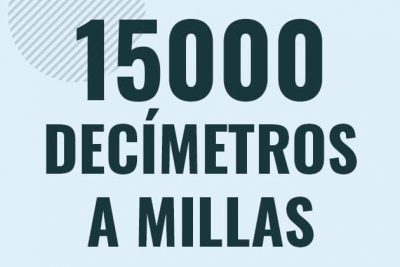 Profesor en pizarra explicando cuanto es 15000 decimetros en millas o como pasar de 15000 dm a mi