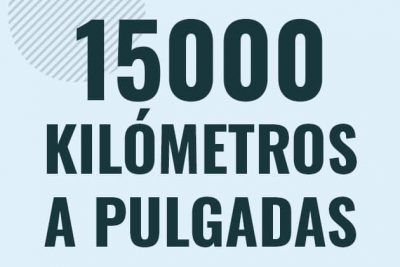 Profesor en pizarra explicando cuanto es 15000 kilometros en pulgadas o como pasar de 15000 km a in
