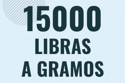 Profesor en pizarra explicando cuanto es 15000 libras en gramos o como pasar de 15000 lb a g