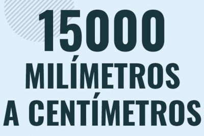 Profesor en pizarra explicando cuanto es 15000 milimetros en centimetros o como pasar de 15000 mm a cm