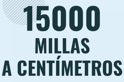 Profesor en pizarra explicando cuanto es 15000 millas en centimetros o como pasar de 15000 mi a cm