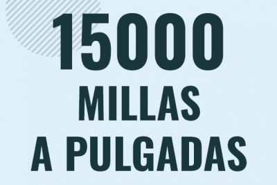 Profesor en pizarra explicando cuanto es 15000 millas en pulgadas o como pasar de 15000 mi a in