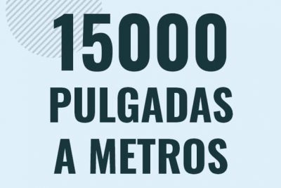Profesor en pizarra explicando cuanto es 15000 pulgadas en metros o como pasar de 15000 in a m