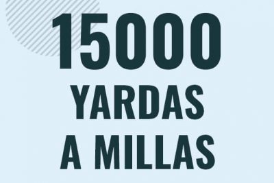 Profesor en pizarra explicando cuanto es 15000 yardas en millas o como pasar de 15000 yd a mi