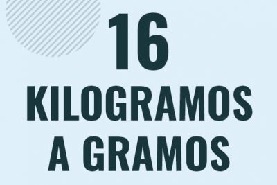 Profesor en pizarra explicando cuanto es 16 kilogramos en gramos o como pasar de 16 kg a g
