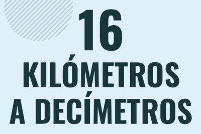 Profesor en pizarra explicando cuanto es 16 kilometros en decimetros o como pasar de 16 km a dm