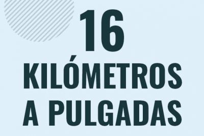 Profesor en pizarra explicando cuanto es 16 kilometros en pulgadas o como pasar de 16 km a in