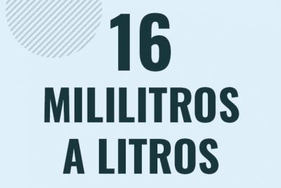 Profesor en pizarra explicando cuanto es 16 mililitros en litros o como pasar de 16 ml a l