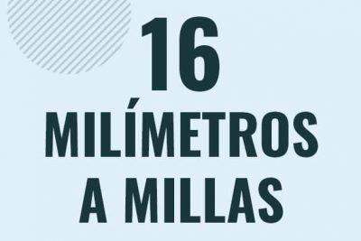 Profesor en pizarra explicando cuanto es 16 milimetros en millas o como pasar de 16 mm a mi