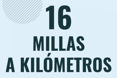 Profesor en pizarra explicando cuanto es 16 millas en kilometros o como pasar de 16 mi a km