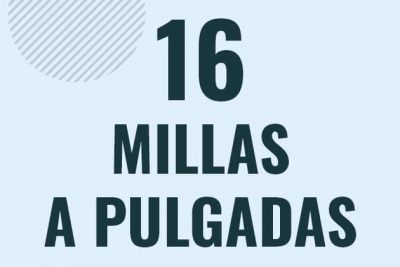 Profesor en pizarra explicando cuanto es 16 millas en pulgadas o como pasar de 16 mi a in