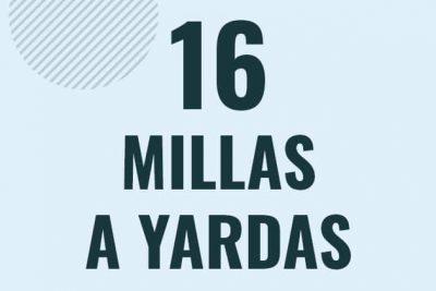 Profesor en pizarra explicando cuanto es 16 millas en yardas o como pasar de 16 mi a yd