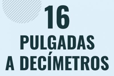 Profesor en pizarra explicando cuanto es 16 pulgadas en decimetros o como pasar de 16 in a dm