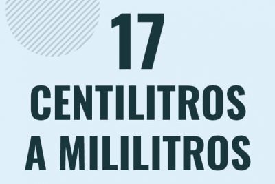 Profesor en pizarra explicando cuanto es 17 centilitros en mililitros o como pasar de 17 cl a ml