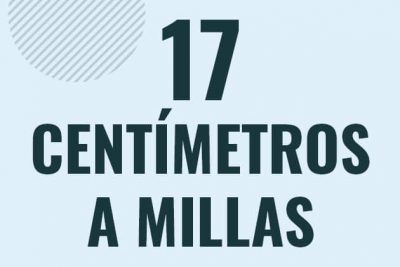 Profesor en pizarra explicando cuanto es 17 centimetros en millas o como pasar de 17 cm a mi