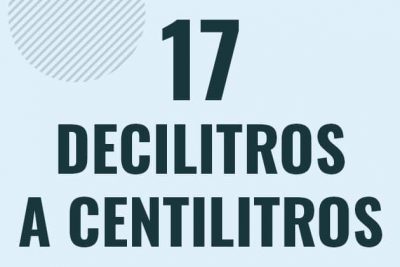 Profesor en pizarra explicando cuanto es 17 decilitros en centilitros o como pasar de 17 dl a cl